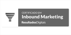 Certificado em Inbound Marketing pela Resultados Digitais